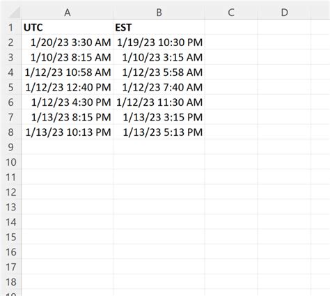 9pm to est|UTC to EST Time Converter.